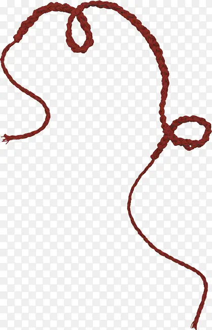 红色绳索装饰图片
