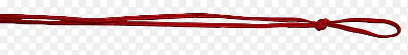 红色卡通绳索系带