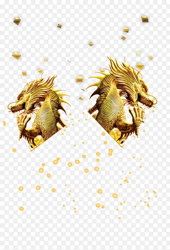 金色的龙天PNG图片素材下载_图片编号9499393-PNG素材网