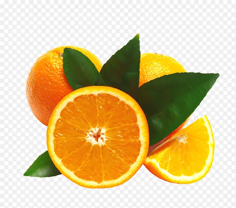 橙子切开的橙子图片