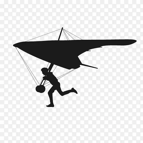滑翔伞剪影