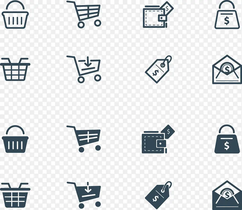 购物shopping扁平图标PNG图片素材下载_图片编号9511855-PNG素材网