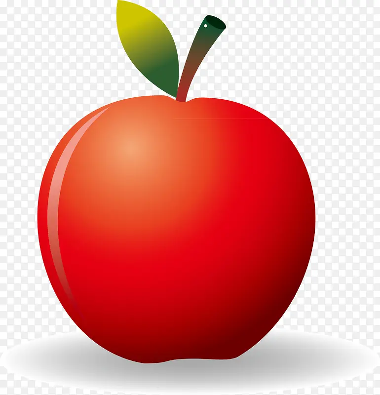 红色苹果叶子元素