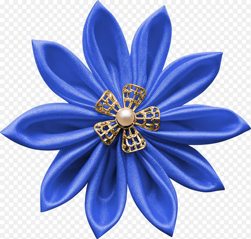 蓝色漂亮装饰花朵