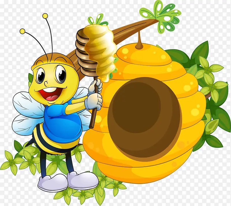 矢量蜂蜜