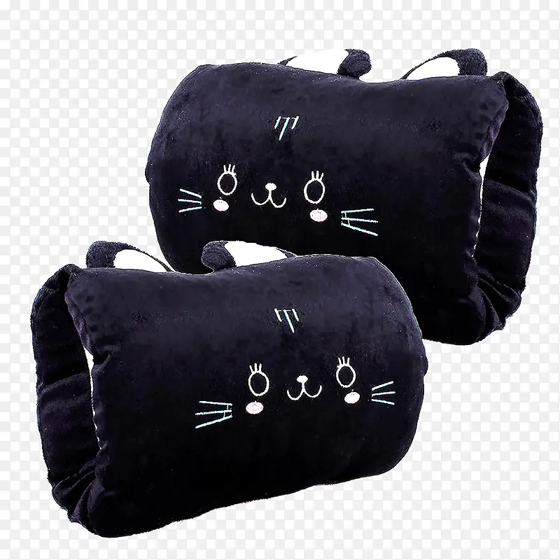 小黑猫抱枕