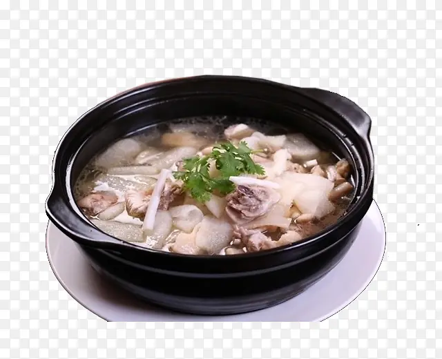 清汤砂锅椰子鸡