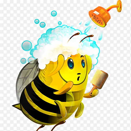 洗澡的蜜蜂
