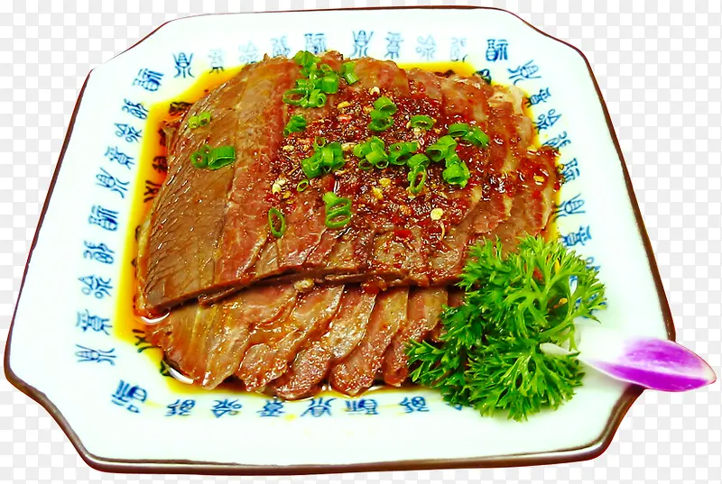 盘子里的驴肉