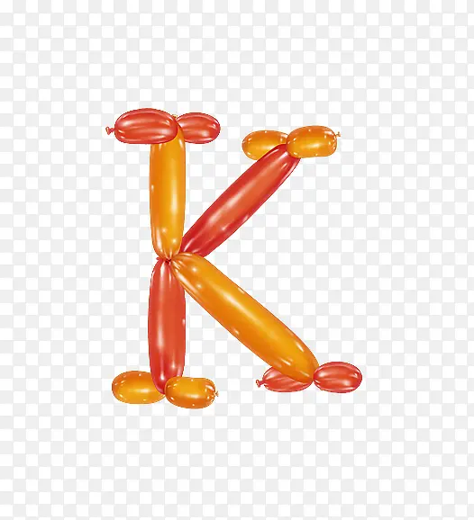 气球字母K