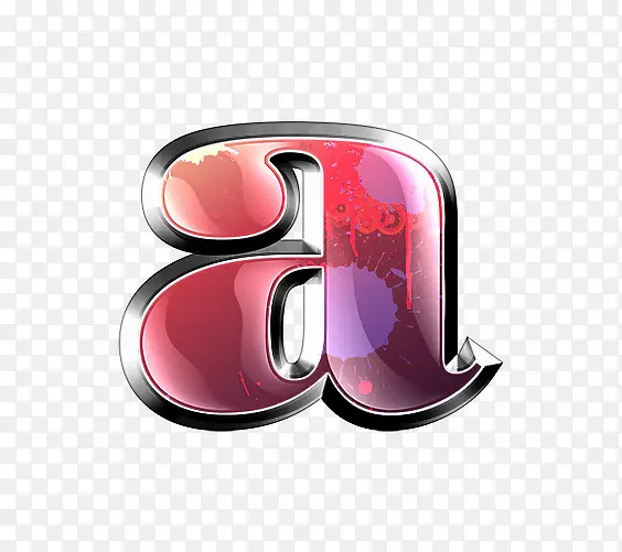 墨迹字母a
