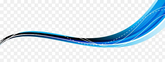 蓝色科技弧线动感矢量图