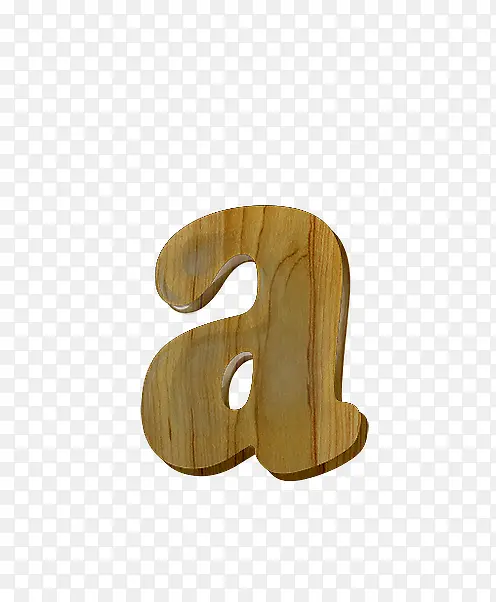 木纹字母a