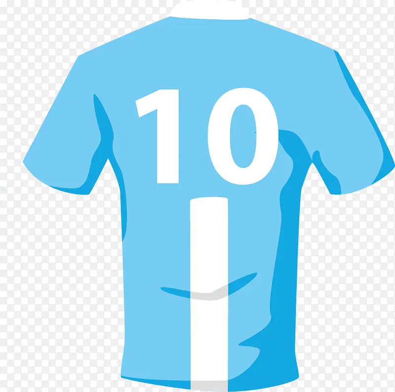 10号足球矢量球衣