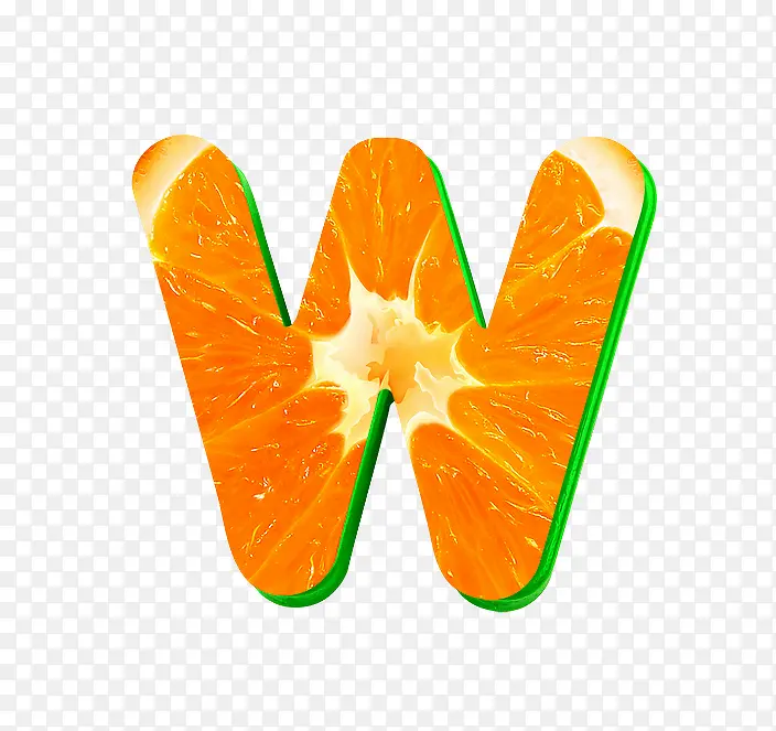 橙子字母w