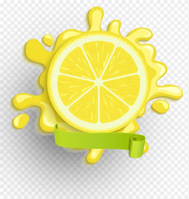 冰凉一夏柠檬手绘