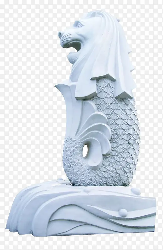 欧洲鱼尾狮雕塑扣底