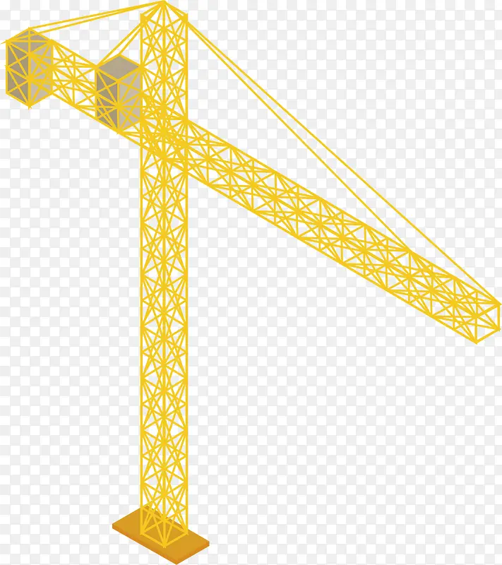 黄色塔吊