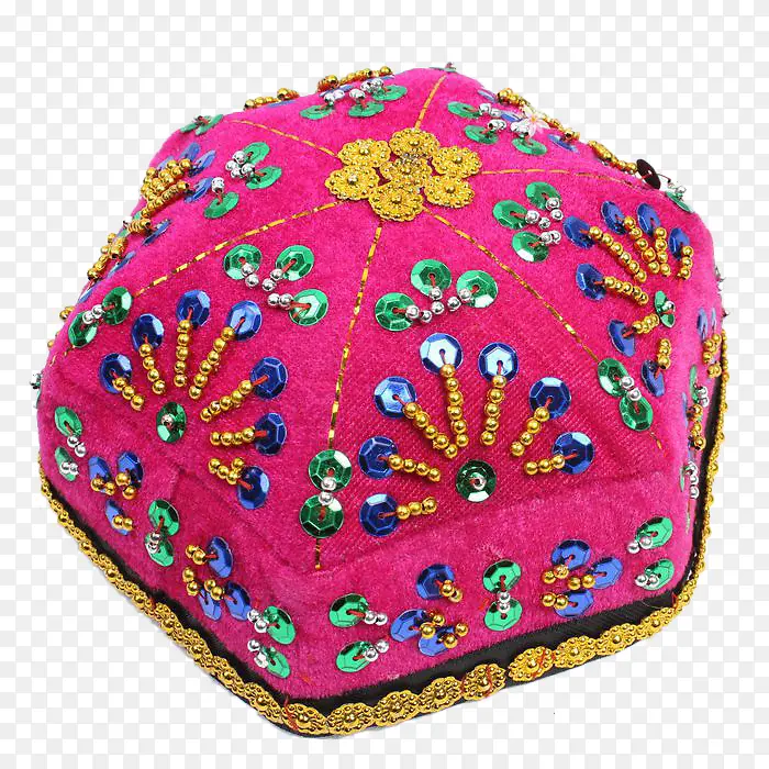 新疆少数民族女士儿童花帽