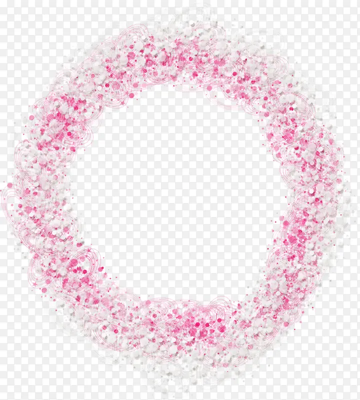粉色斑点圆环