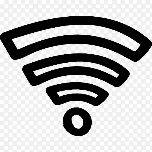 WiFi的手绘符号图标