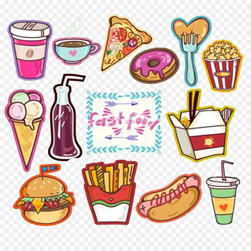 卡通手绘食物PNG图片素材下载_图片编号9546893-PNG素材网