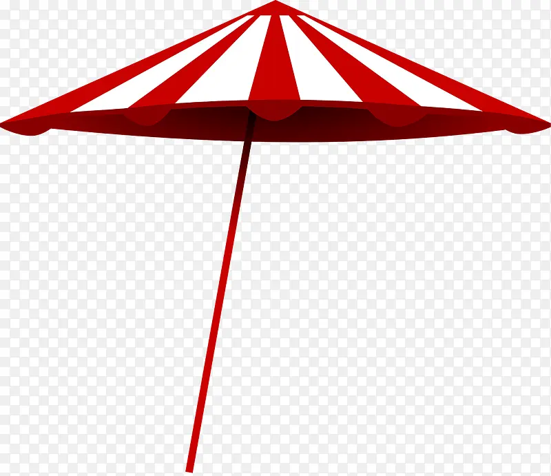 红色的遮阳伞