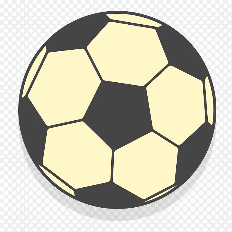彩色圆弧手绘足球元素