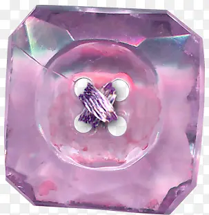 紫色水晶扣子