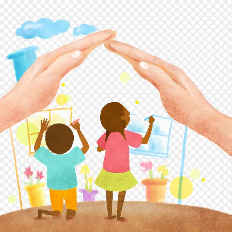 孩子画画