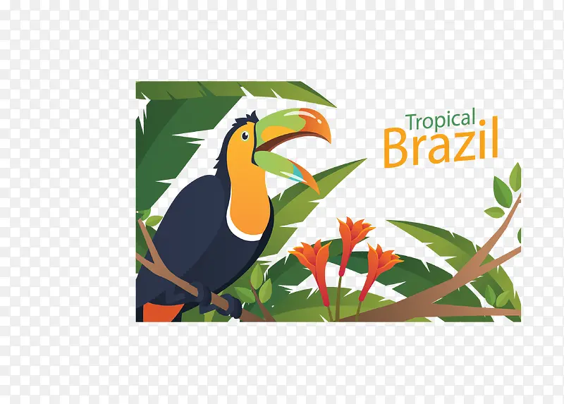 巴西旅游度假海报