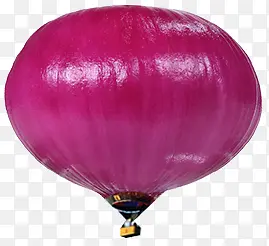 紫色高清洋葱造型热气球