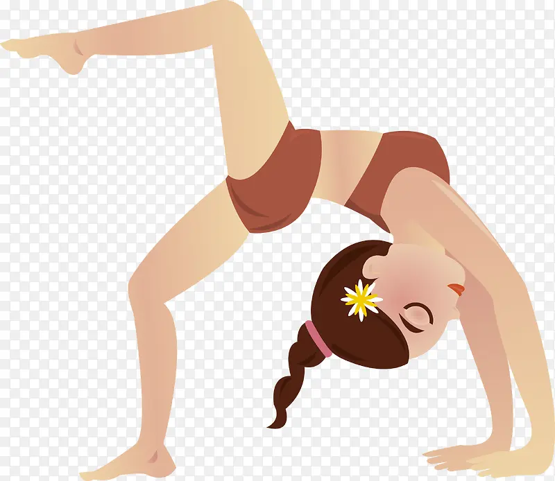 瑜珈美女健身图片
