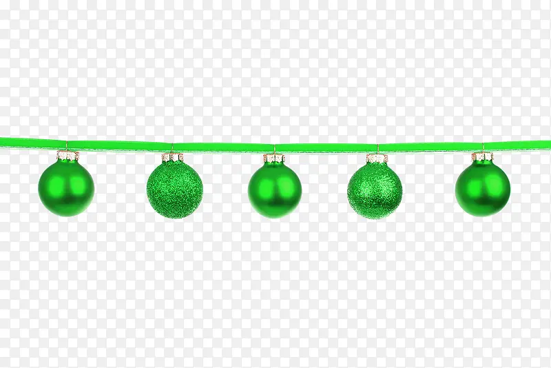 绿色圣诞节装饰灯