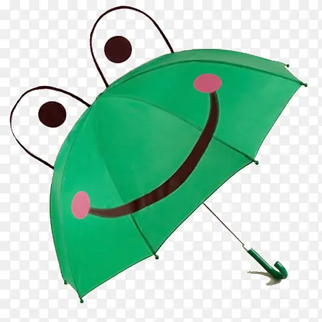 绿色可爱青蛙雨伞
