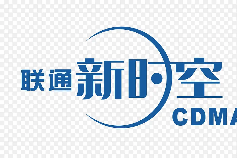 蓝色联通新时空logo