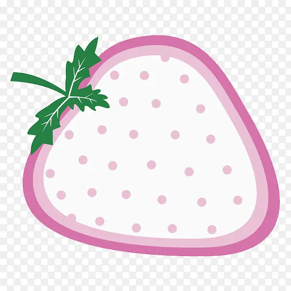 粉色卡通大草莓PNG