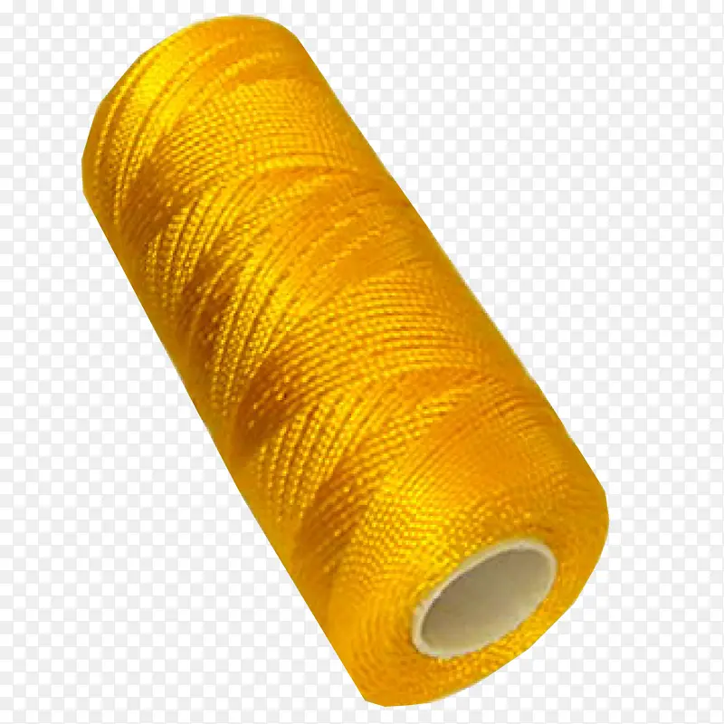黄色纺织线段素材免抠