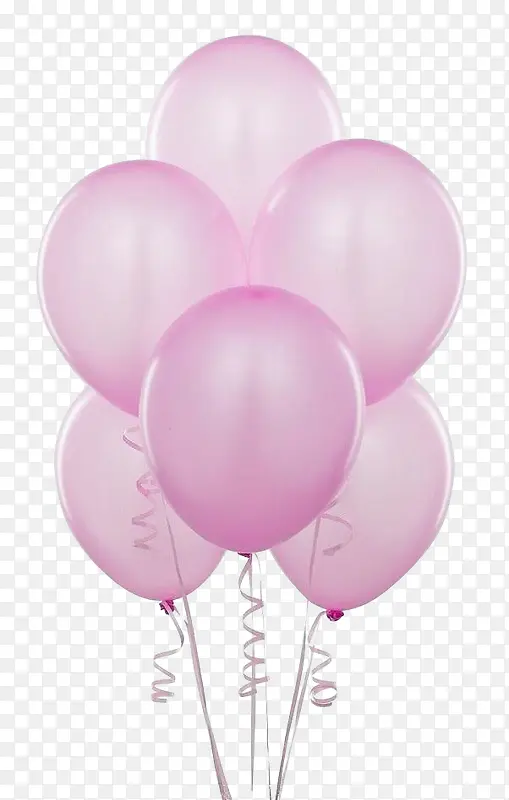 粉红色的质感气球