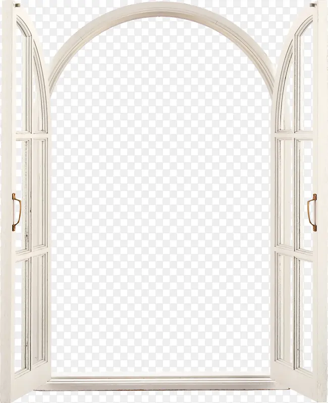 欧式白色木窗