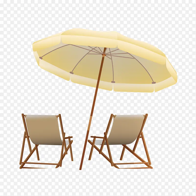 太阳伞躺椅