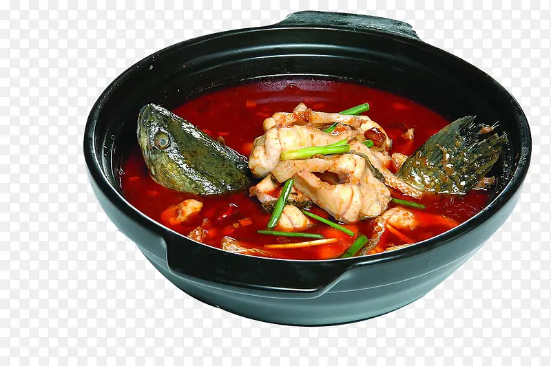 香锅财鱼焖藕免扣素材