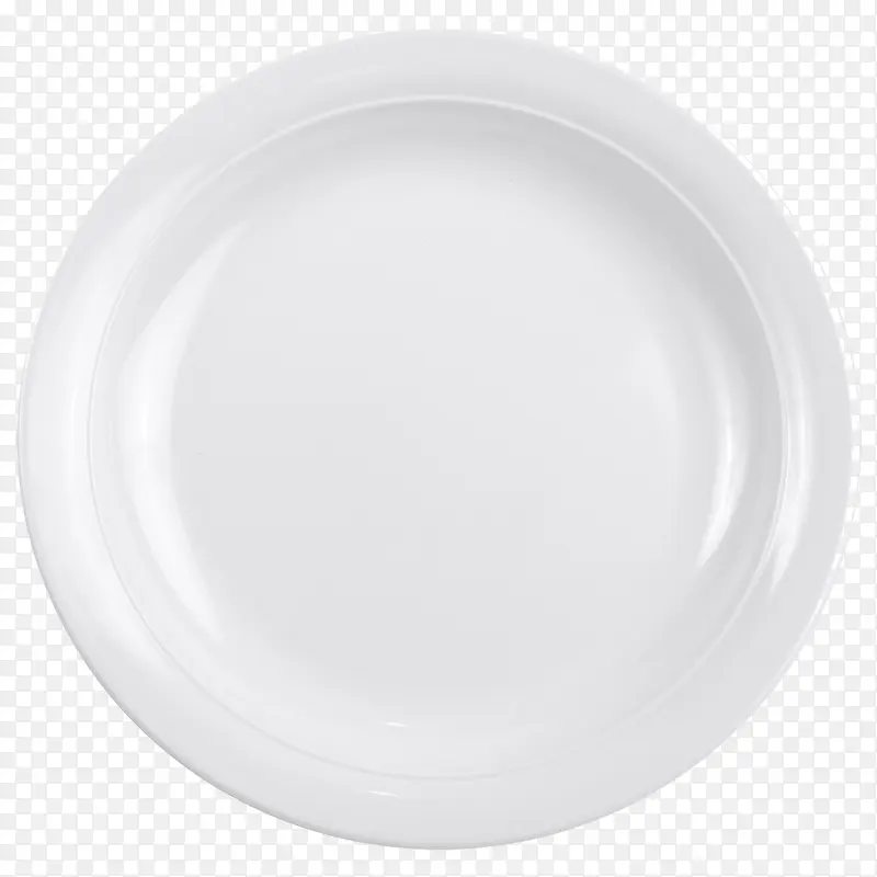 圆形白色瓷盘子