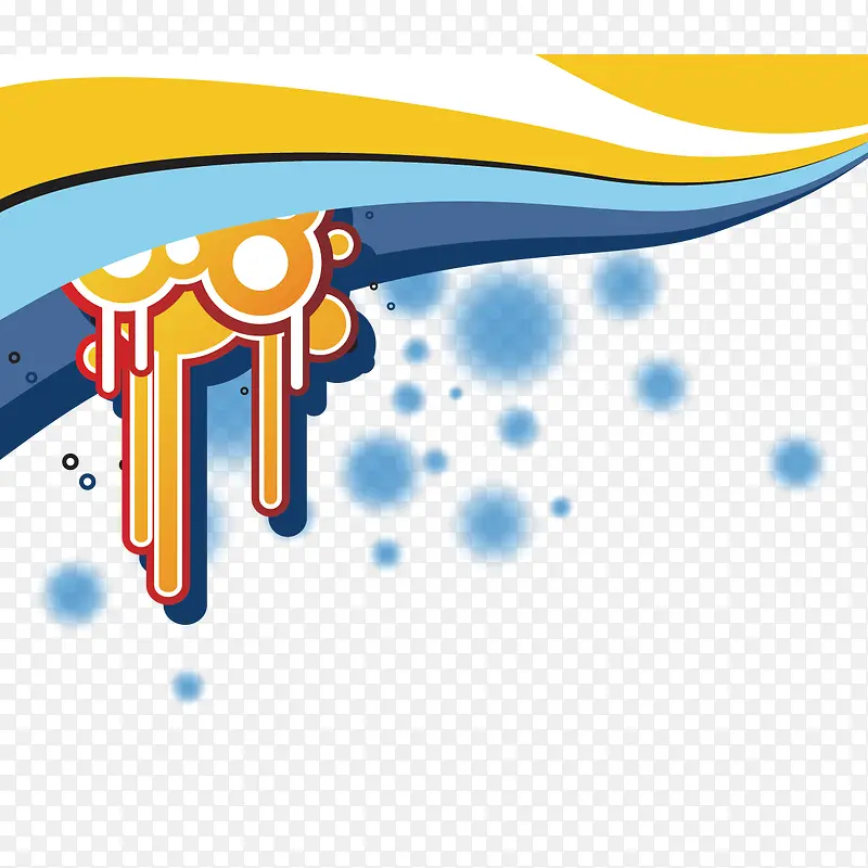 创意彩云时尚元素