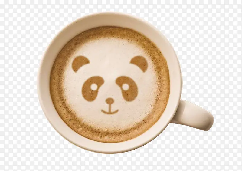 熊猫图案咖啡