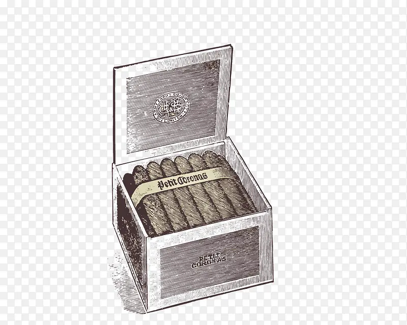 手绘欧式雪茄盒