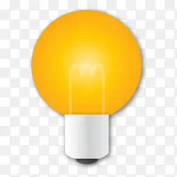 黄色电灯泡图标