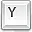 电脑键盘Y键图标