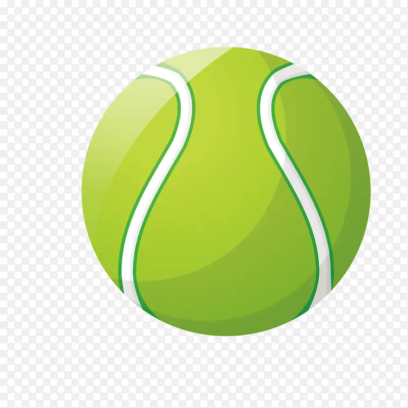 绿色圆形网球