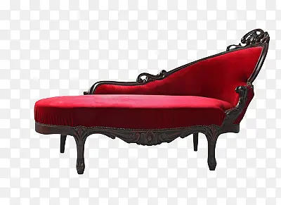 红色右侧贵妃沙发躺椅